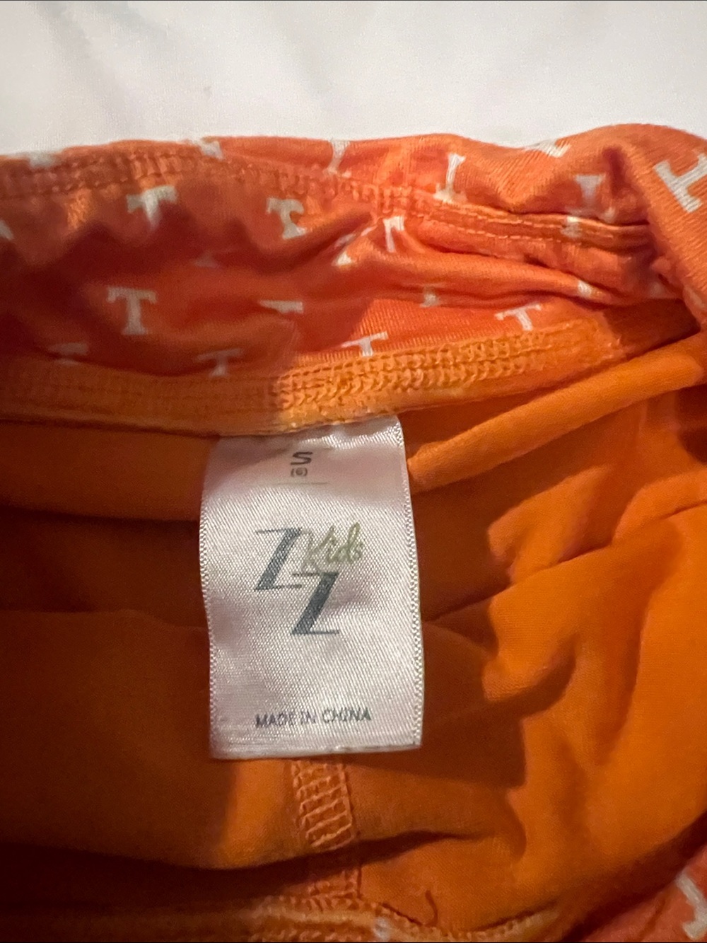 Kids White Tank Top & Tennessee Orange Printed Skort - Picture 2 of 3